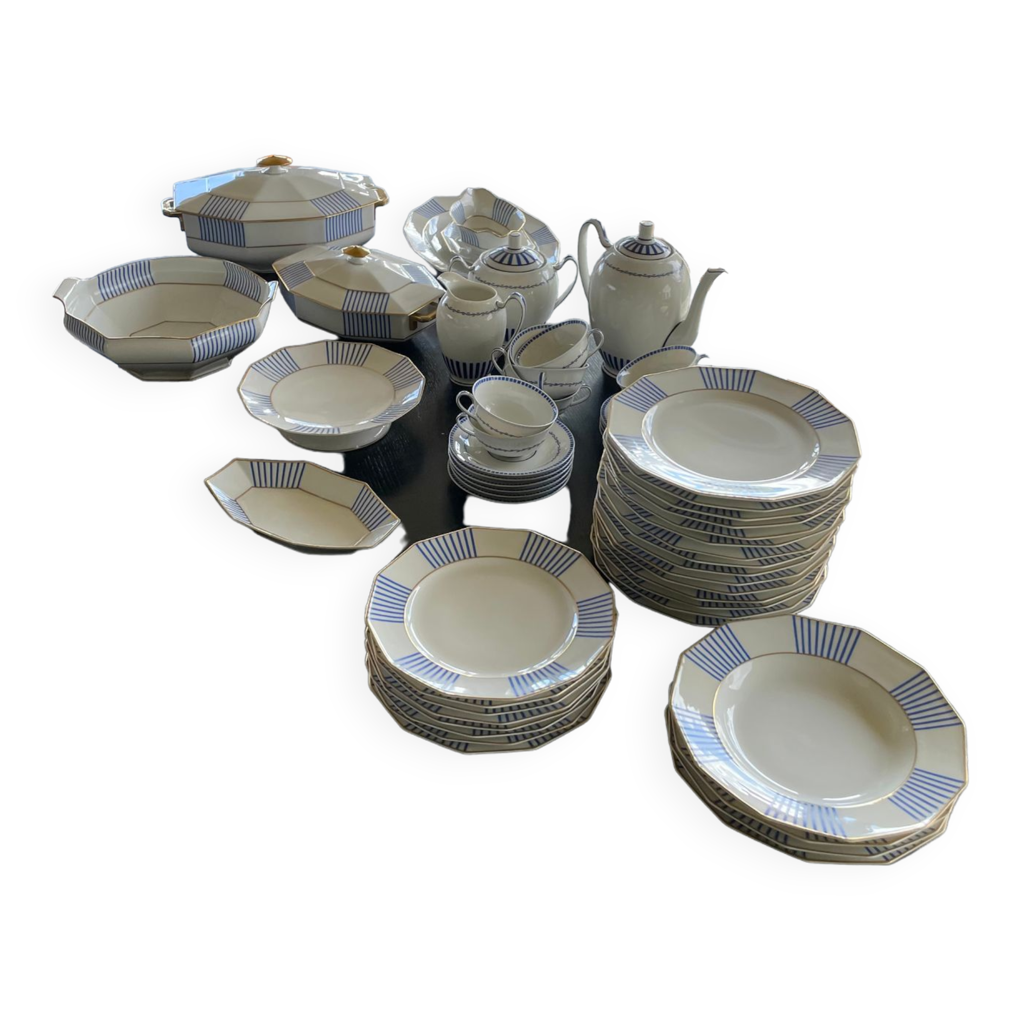 Set XXL crockery Limoges A.Lanternier