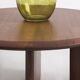 Duo of solid walnut coffee tables with a contemporary design base