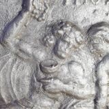 Cast iron fireplace plate - winemaking - 1710