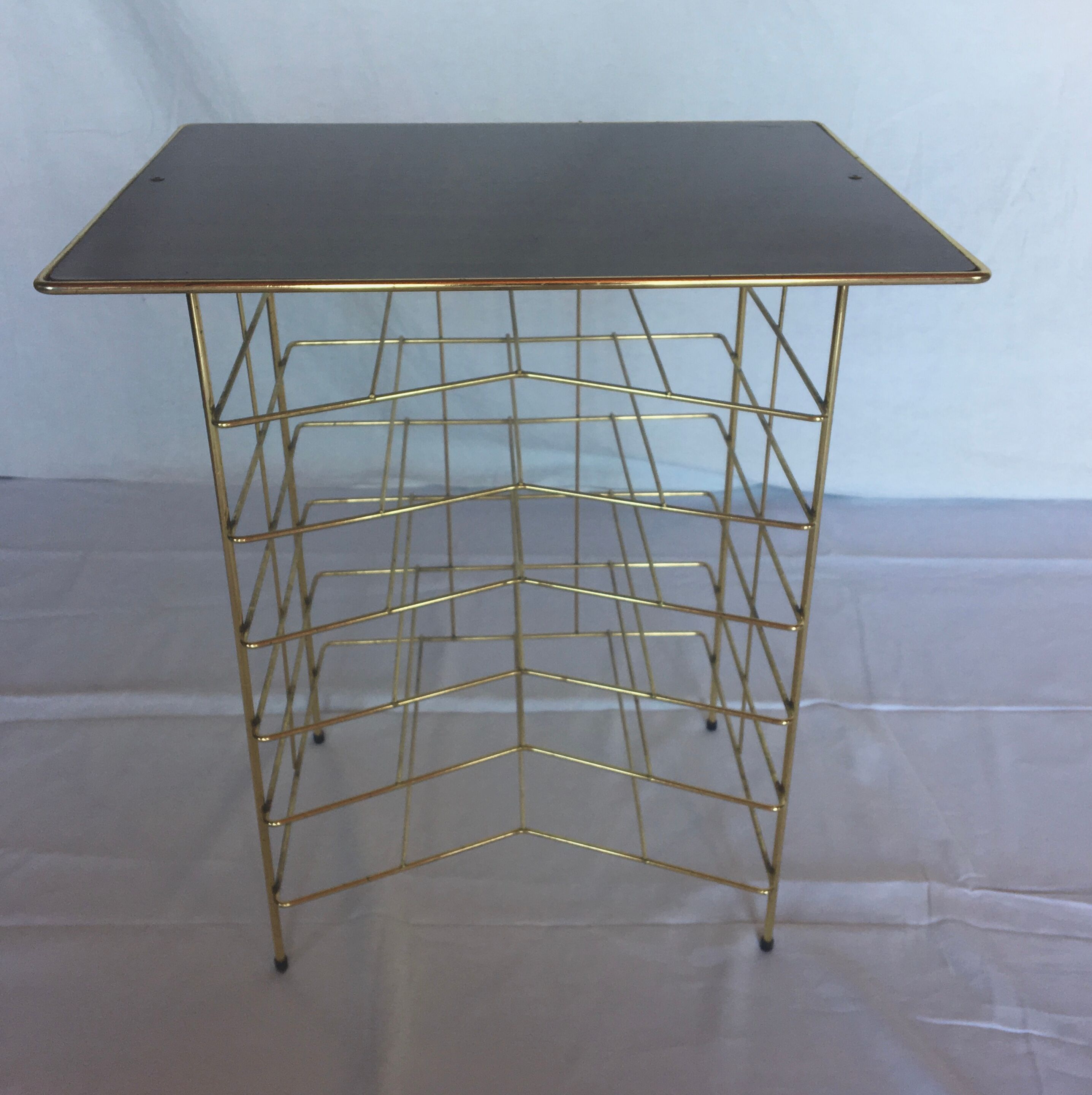 Vintage vinyl or magazine racks