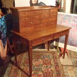 Desk / Secretary in exotic wood 15 drawers