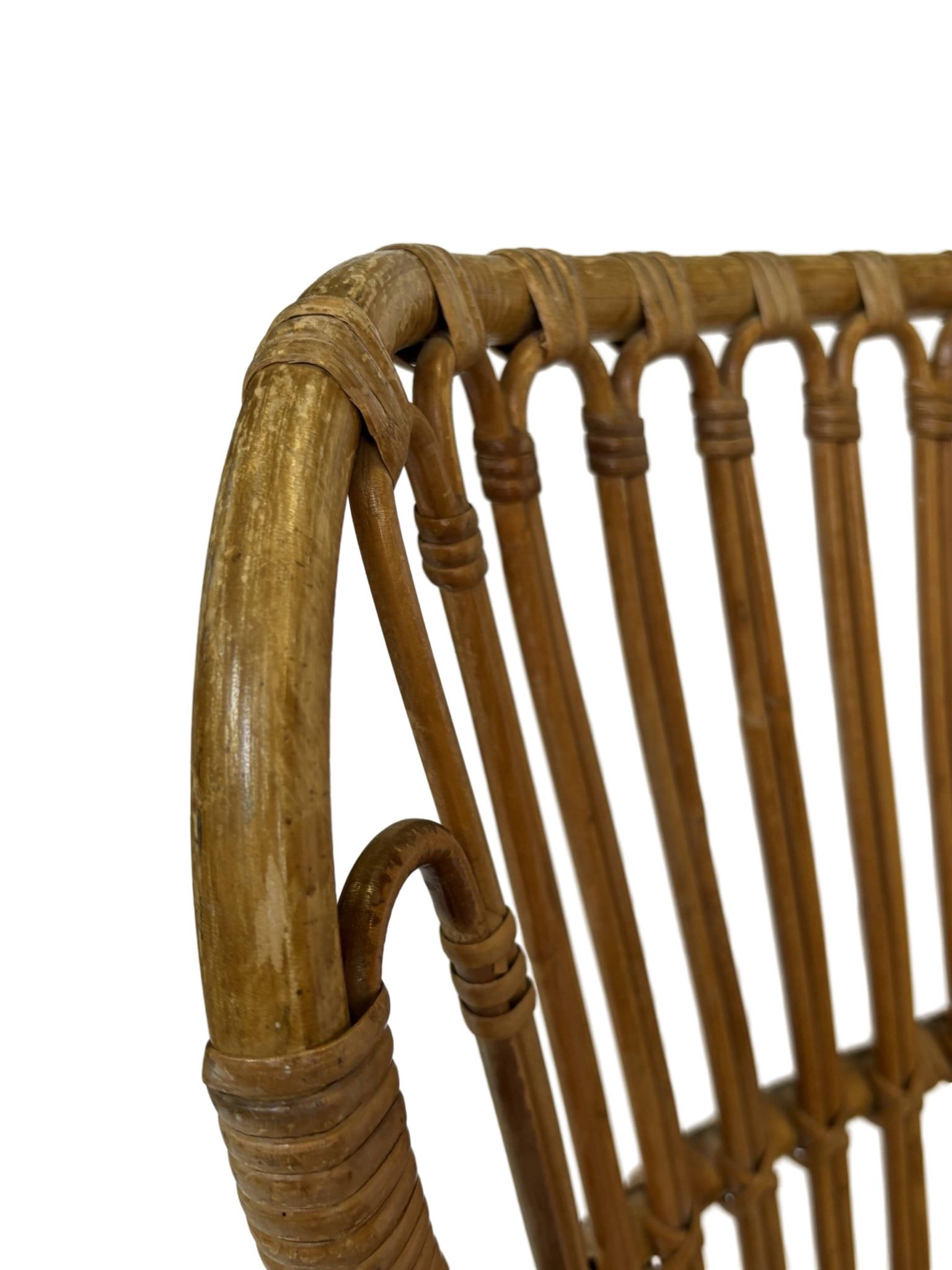 Set of two Belse 8 model Rattan chairs by Dirk van Sliedregt Rohe Noordwolde 1960