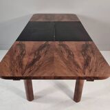 Art Deco dining table in walnut, 1960s