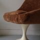 Chaise tulipe velours 1970