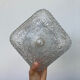 Square wall lamp in vintage transparent glass