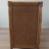 Bamboo and rattan chest of drawers, 70's