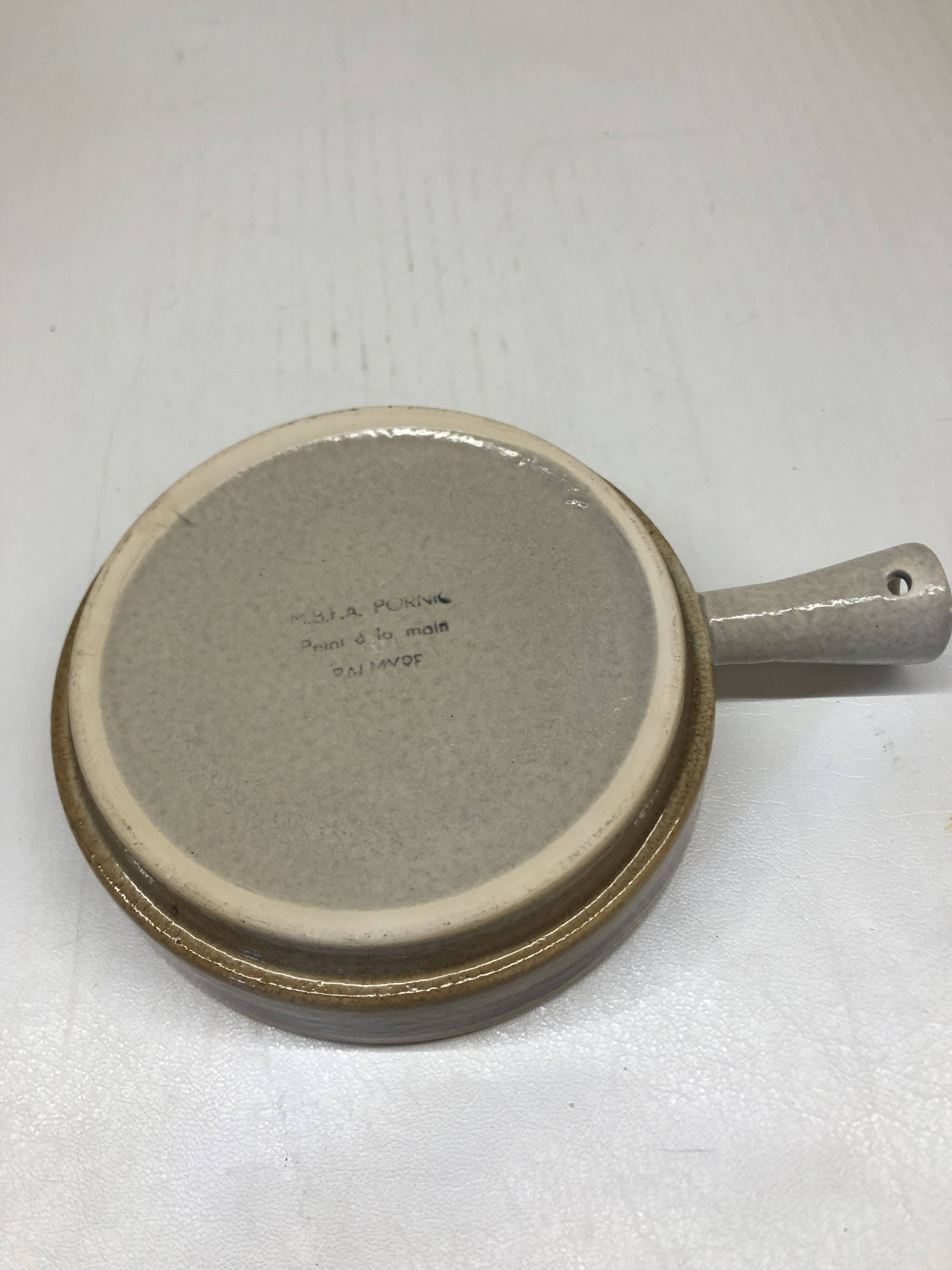 Set of three ceramic dishes from Pornic
