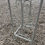 Guéridon fer forgé blanc