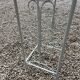 White wrought iron pedestal table