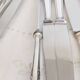 Set of 12 vintage knives, stainless steel blade and silver handle