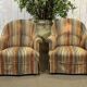 Pair of Napoleon III style crapaud armchairs - work from the 1950s