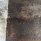 Antique Indonesian teak workbench with two drawers and stretcher H89.