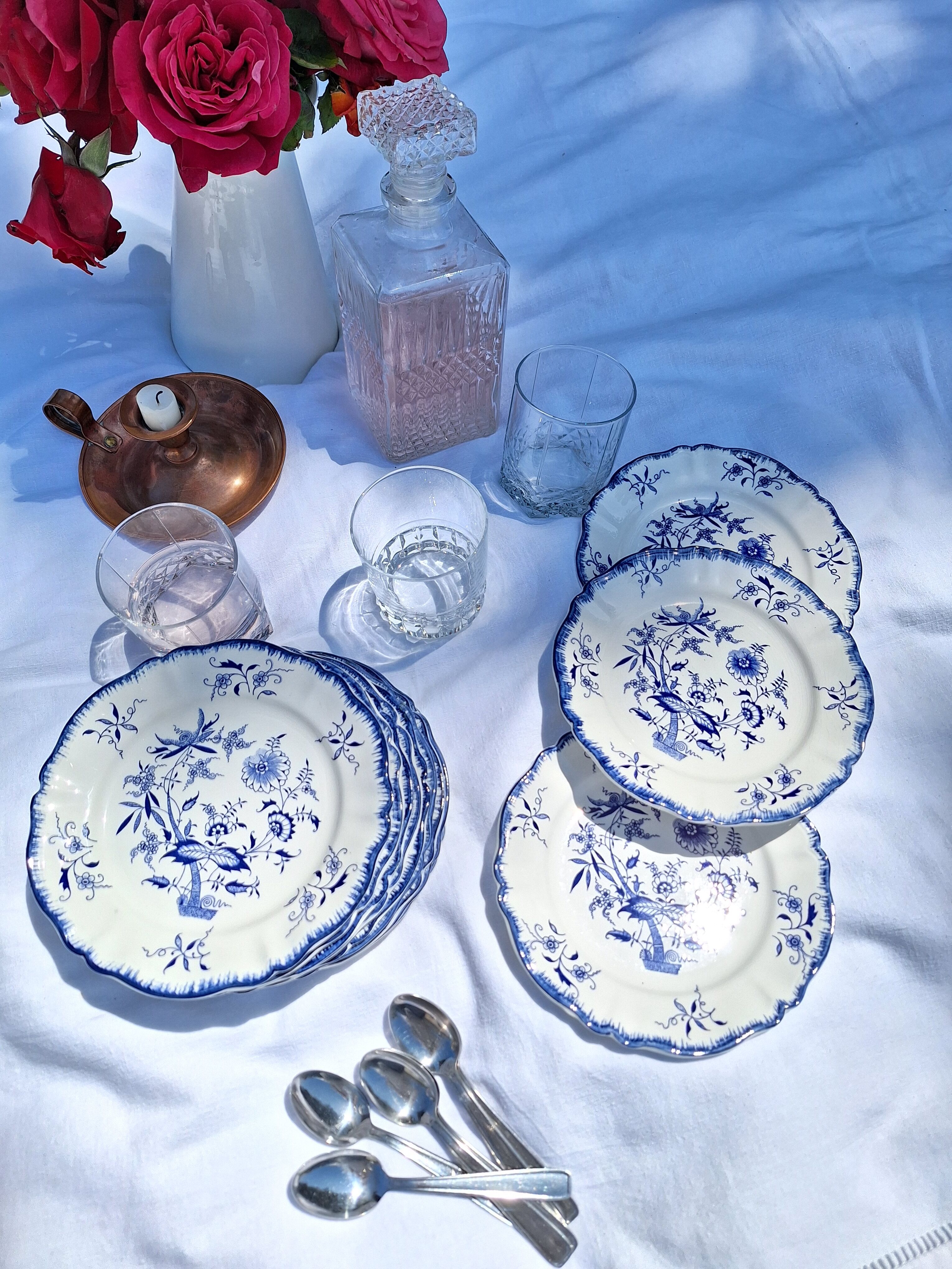 Dessert plates Sarreguemines Lancaster