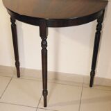Mahogany half-moon console
