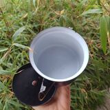 Enamelled tin teapot