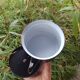 Enamelled tin teapot