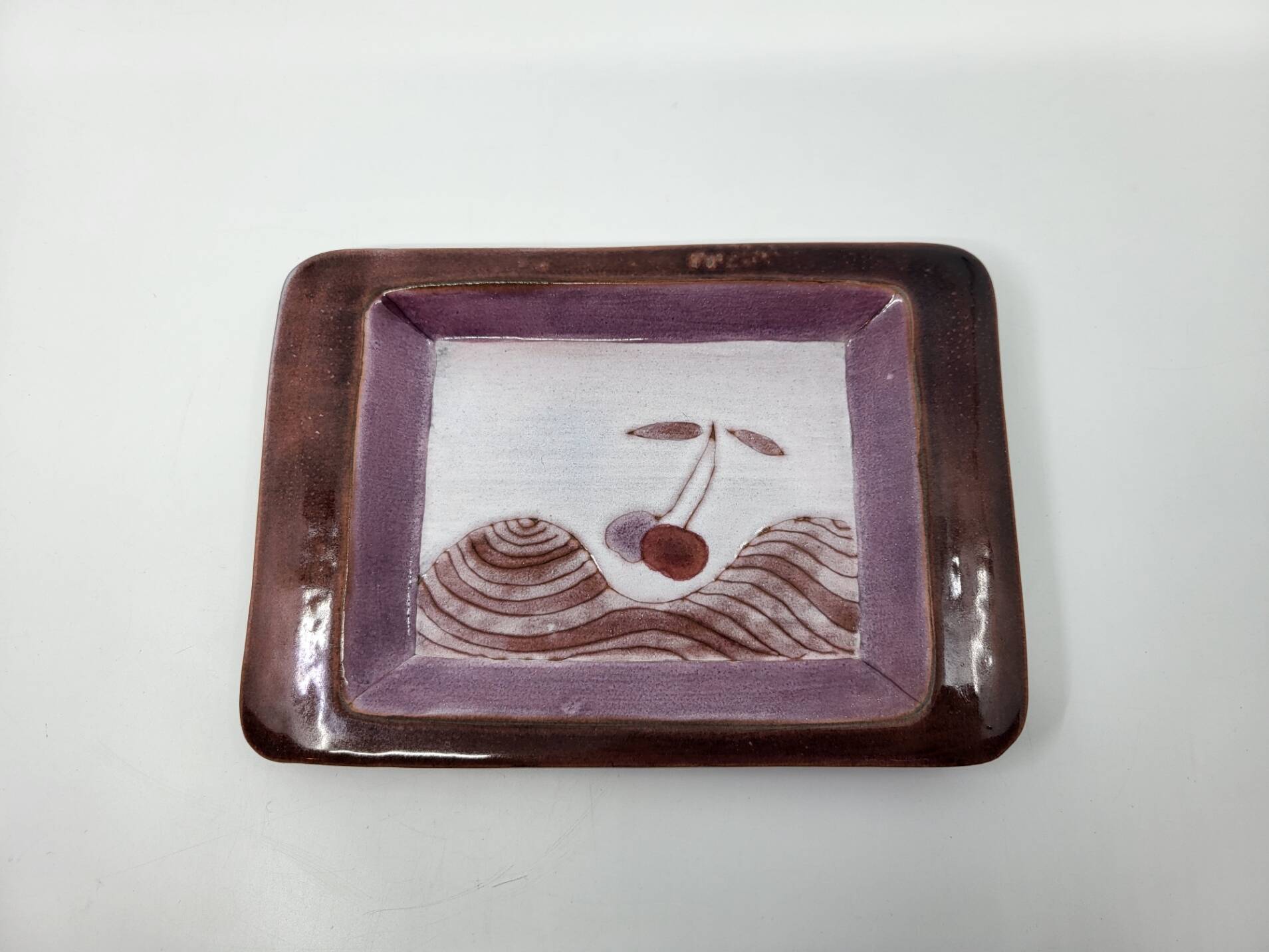 Pocket vase by Robert & Jean Cloutier in French ceramic, 1950s vintage.