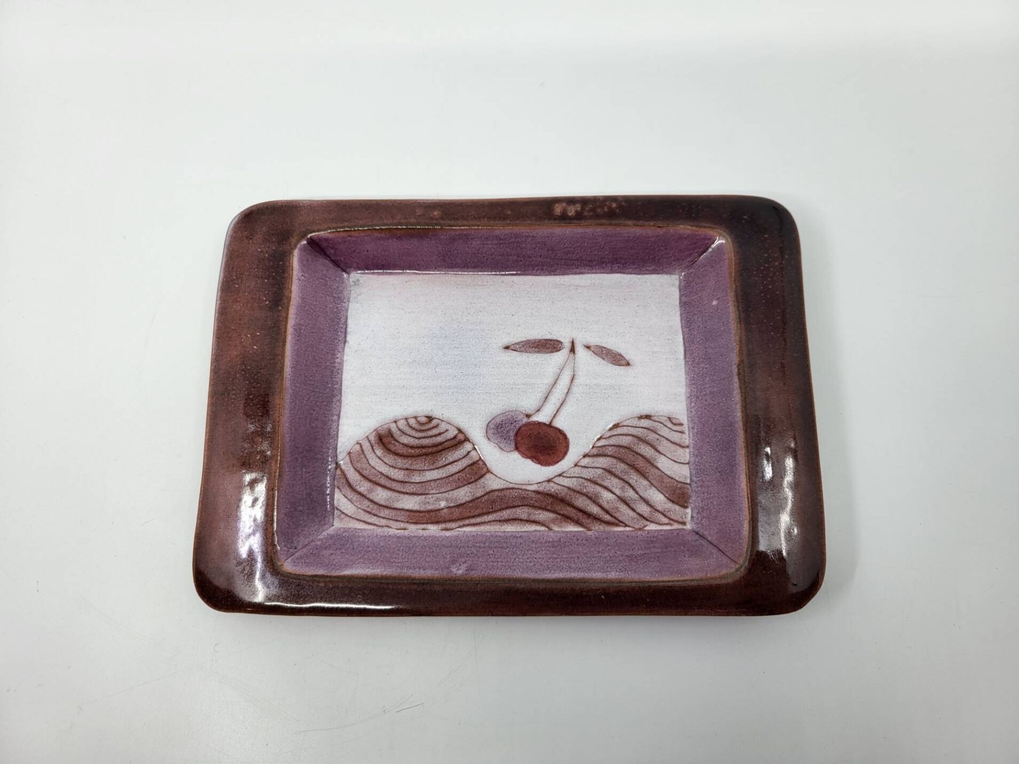 Pocket vase by Robert & Jean Cloutier in French ceramic, 1950s vintage.