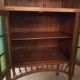 Art nouveau walnut storage cabinet