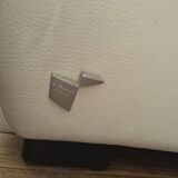 Italian sofa in two leathers CALIA