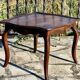 Walnut coffee table in Louis XV style, 19th century.