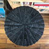 Rattan stool or vintage sofa tip