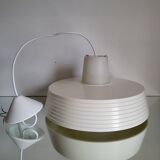 Rotaflex space age hanglamp, ufo vorm in deels geperst plastic, jaren 1960