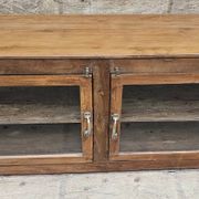 Buffet - glass TV cabinet in Burmese teak