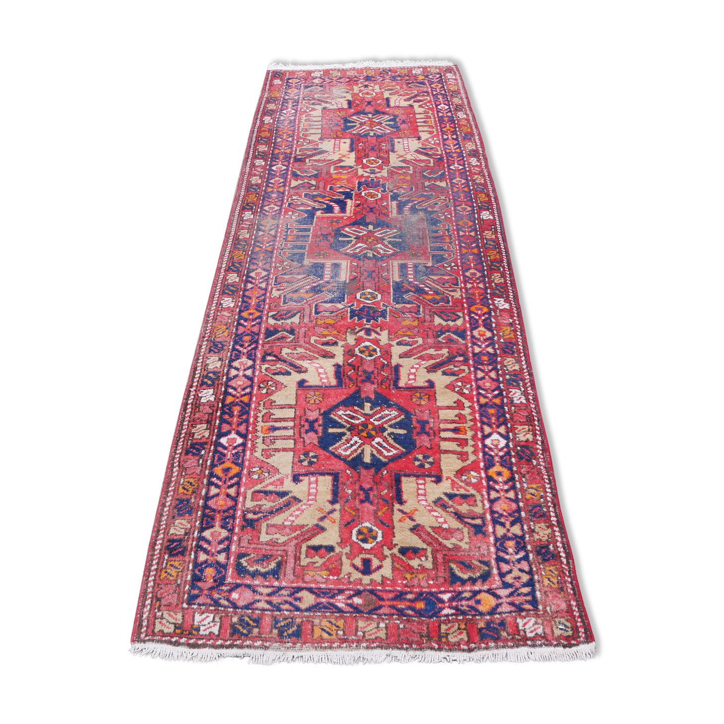 Handmade Oriental carpet of Persian corridor Hamadan
