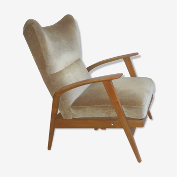Wingback Chair wing chair beige Knoll 1965