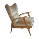 Wingback Chair wing chair beige Knoll 1965
