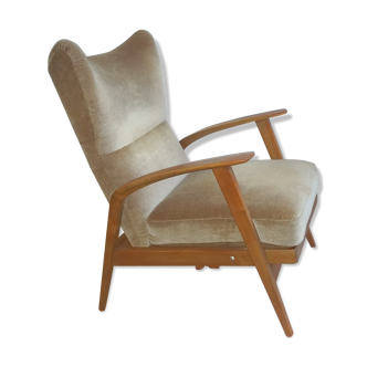 Wingback Chair wing chair beige Knoll 1965