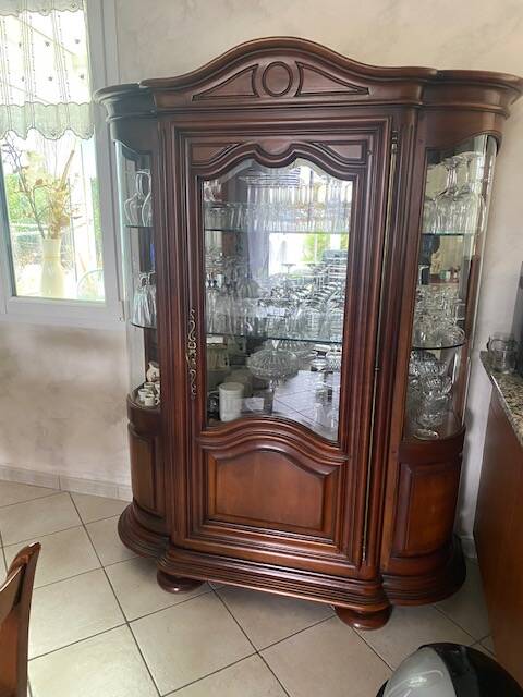 Argentier merisier massif style louis XIV Jean Pierre Ehalt