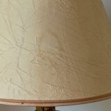 VINTAGE Green Rattan Dame Jeanne Lamp