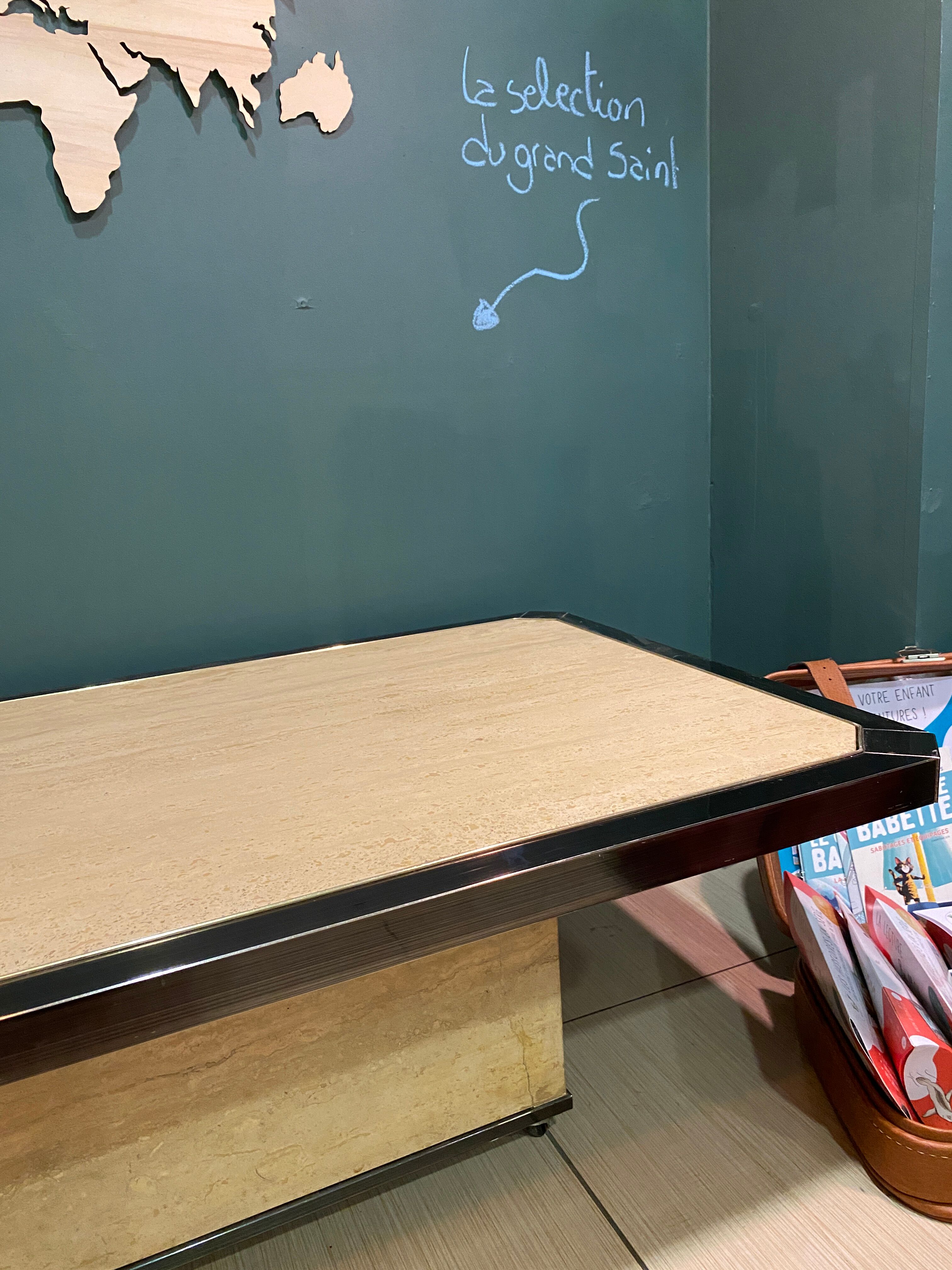 Fedam travertine coffee table