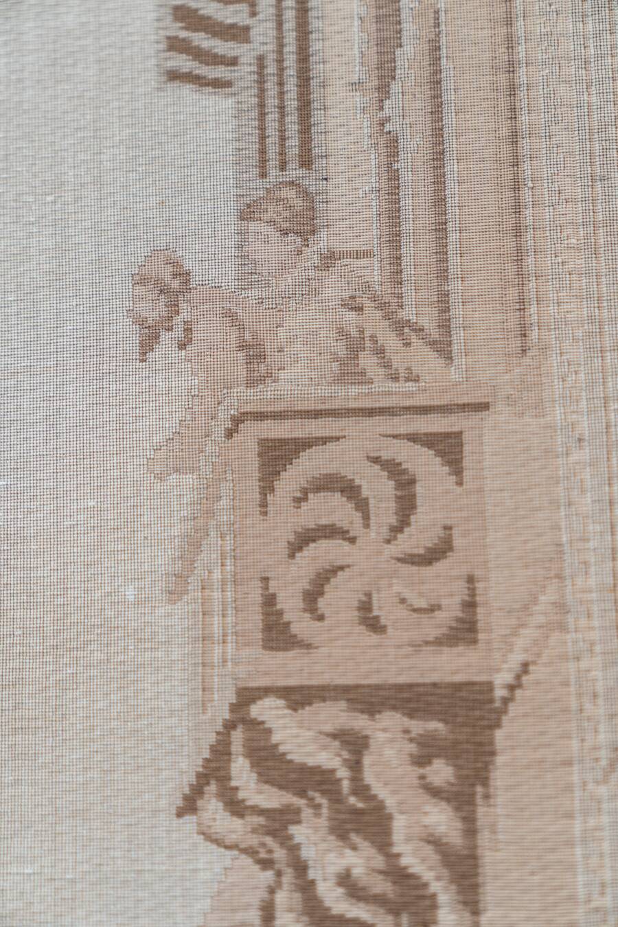 Vintage antique classic Romanesque tapestry 1970