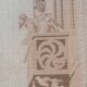 Vintage antique classic Romanesque tapestry 1970