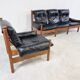 Set of vintage brutalist sofa's, 1970s