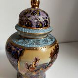 Vase or ginger or spice jar with handmade Satsuma lid