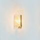 Scandinavian Glass & Brass Leaf Wall Lamp - C.Fagerlund for Orrefors, 1960s