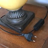 Vintage cracked ceramic lamp