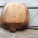 Empty wooden apple pocket