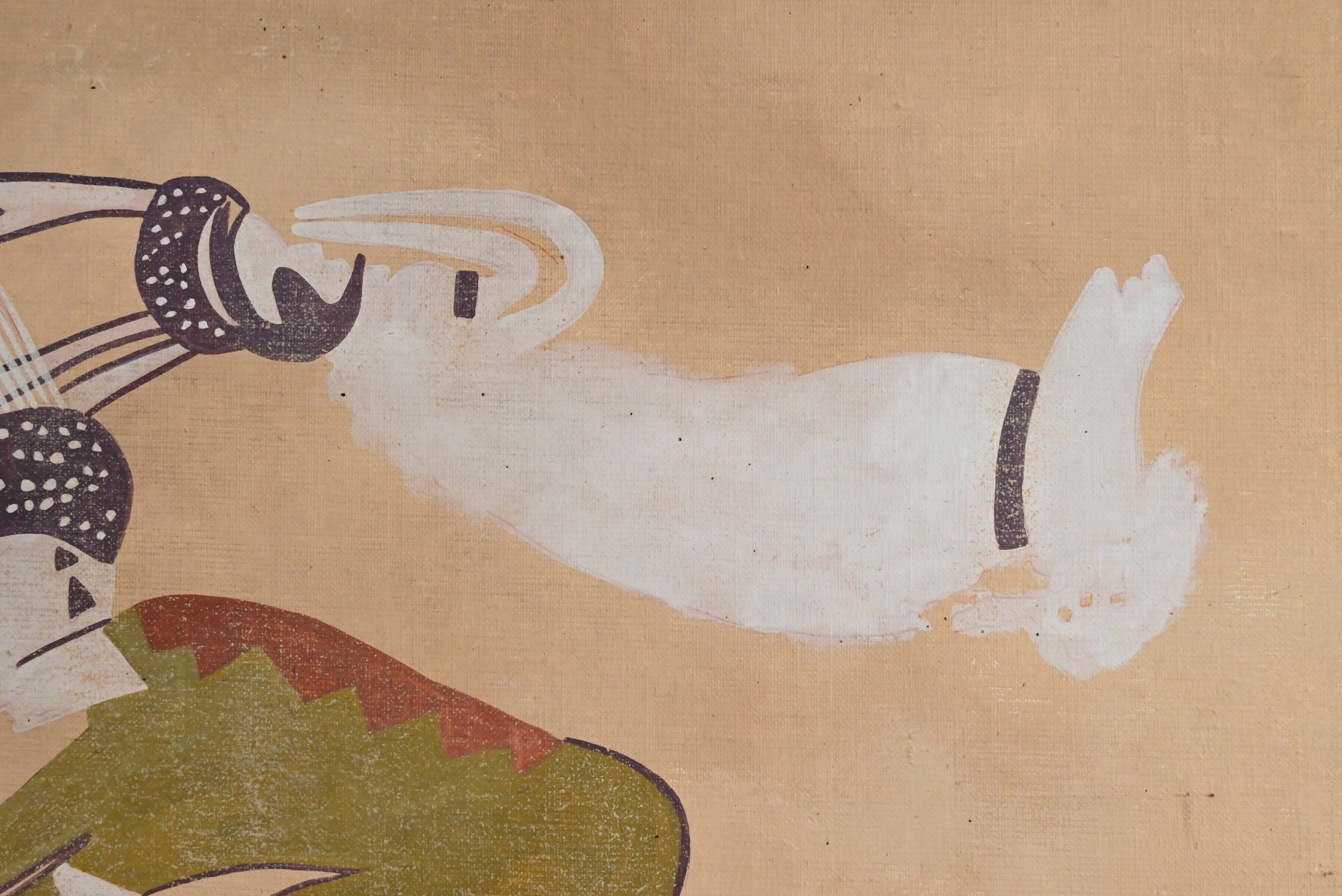 Tassili Rock Painting, signed G. Le Poitevin – 1960