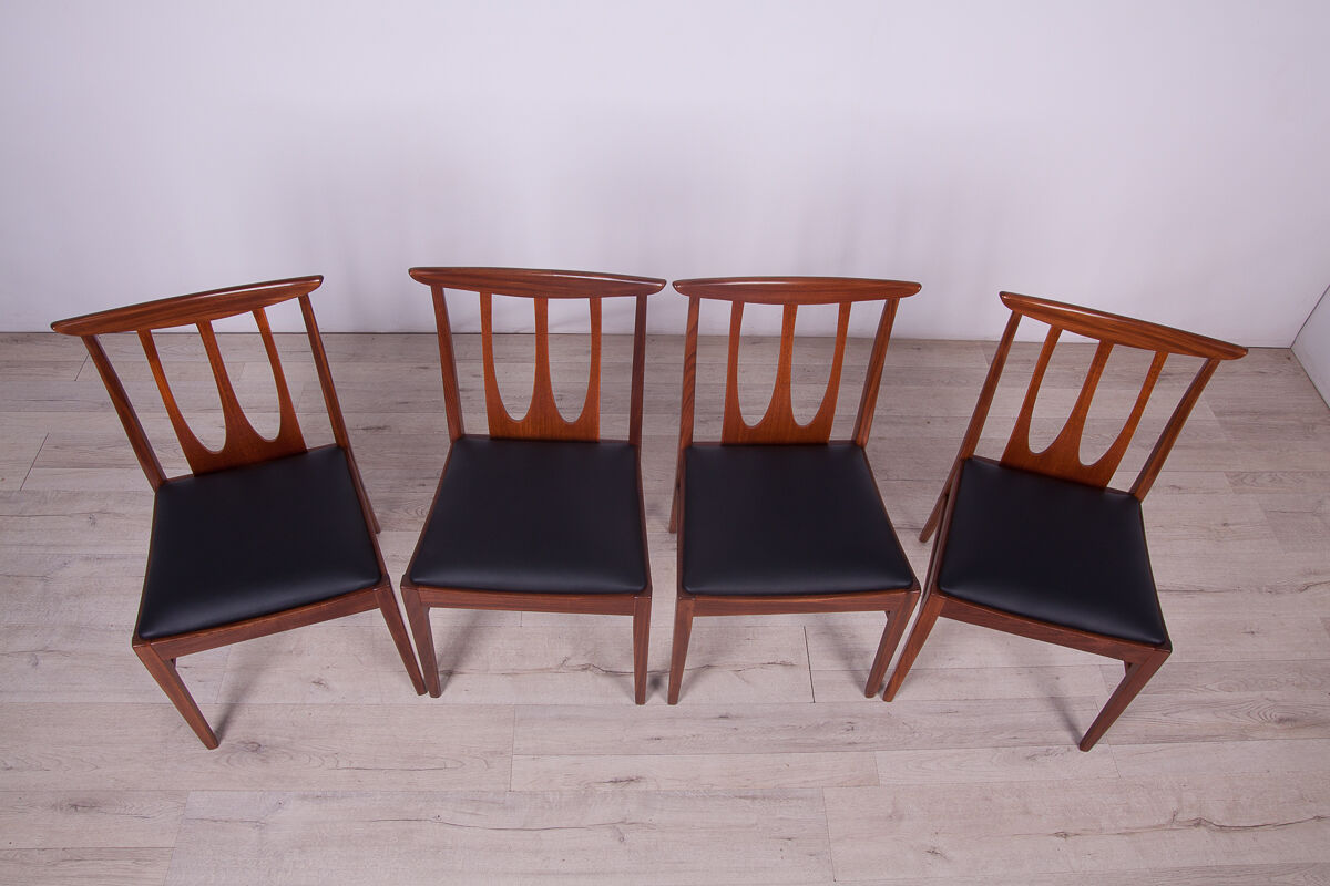 Brasilia Dining Chairs from G-Plan, 1960s, Set of 4