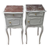 Pair of antique bedside tables