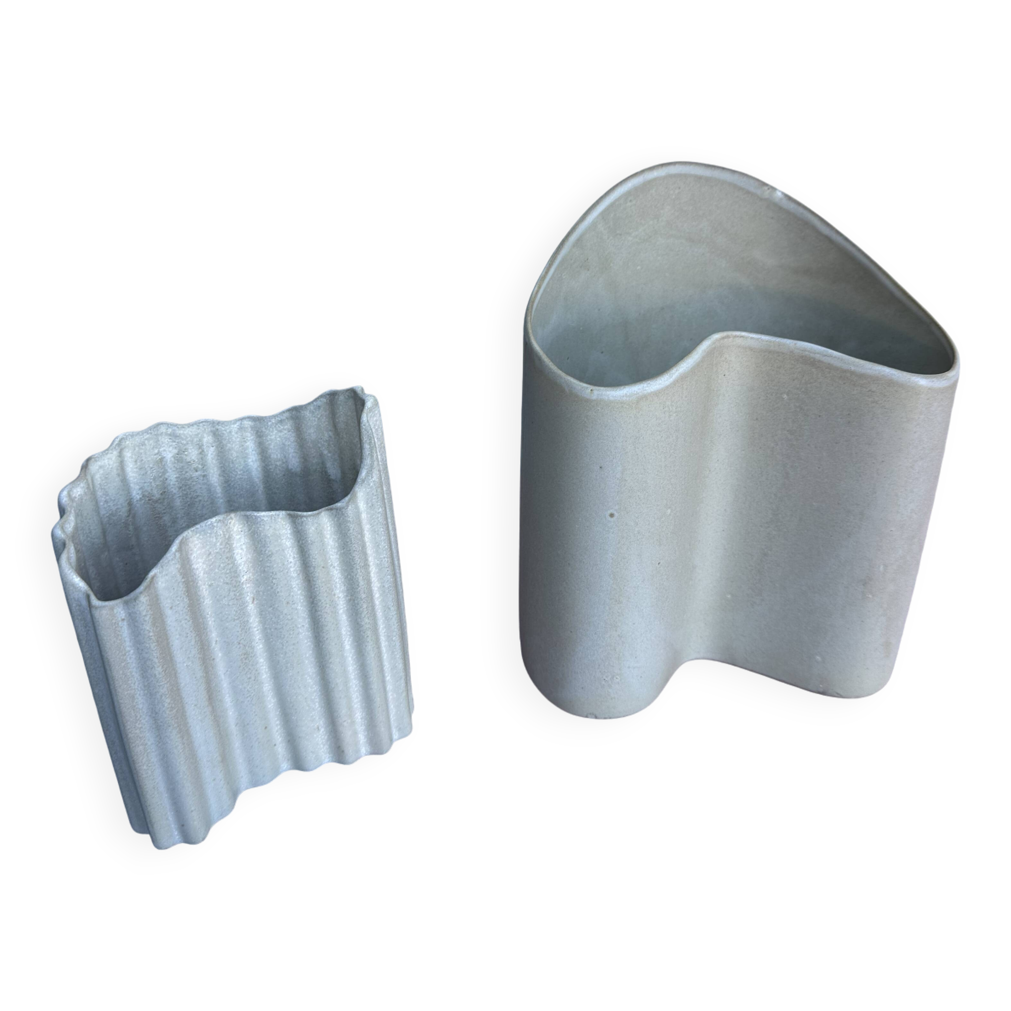 Pair of contemporary designer vases by Bloomingville