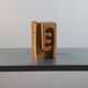 Vintage postmodern wooden puzzle sculpture by Gunnar Kanevad