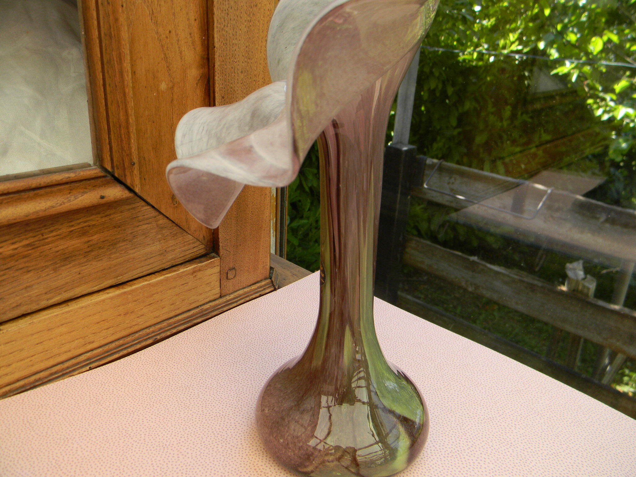 Vase corolle cristallerie de la rochere