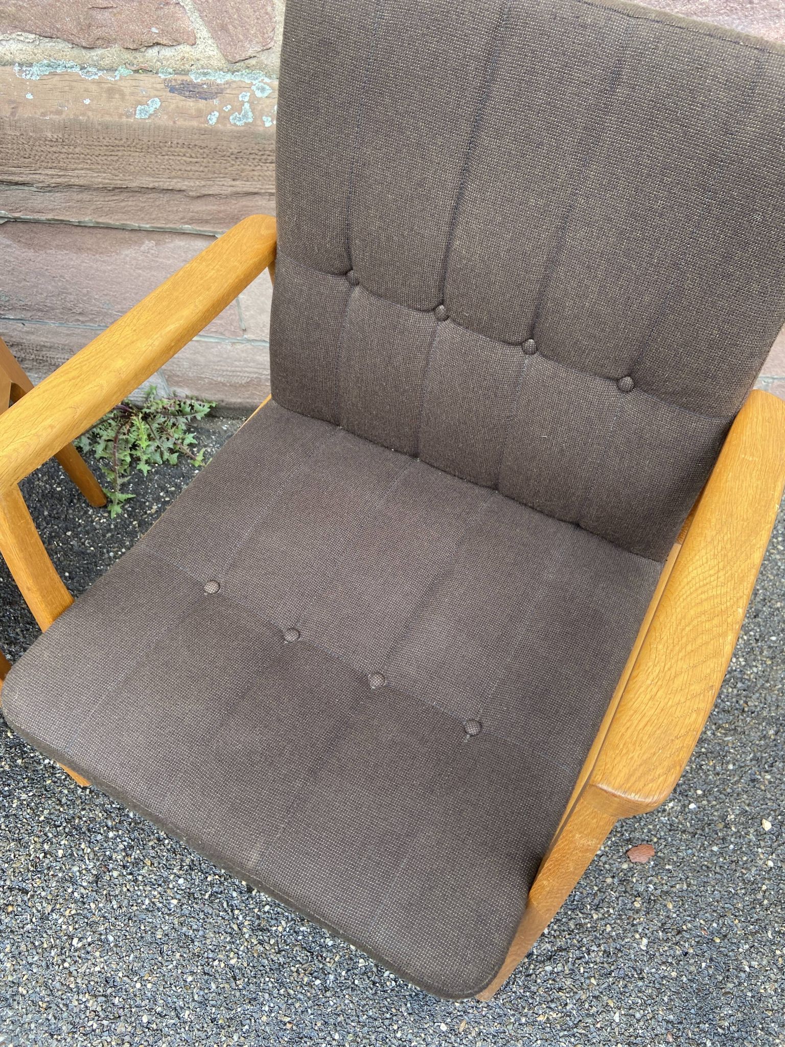 Pair of armchairs scandinavian lounge chairs 60s fröscher kg