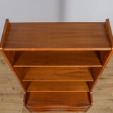 Mid-century teak shelf with pull-out top, 1970s